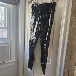 SPANX Black Shiny Leggings size M in great condition